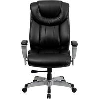 Alamont Home - Hercules Big & Tall 400 lb. Rated High Back Office Chair - Black LeatherSoft - Alternate Views