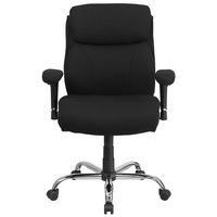 Alamont Home - Hercules Contemporary Fabric Big & Tall Swivel Mid-Back Office Chair - Black Fabric - Alternate Views