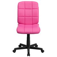 Alamont Home - Clayton Modern Vinyl Swivel Office Chair - Pink - Alternate Views