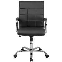 Alamont Home - Vivian Contemporary Vinyl Executive Swivel Office Chair - Black - Alternate Views