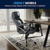 Alamont Home - Hercules Big & Tall 500 lb. Rated LeatherSoft Swivel Office Chair w/Extra Wide Sea... - Alternate Views