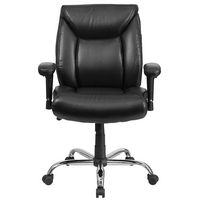 Alamont Home - Hercules Big & Tall 400 lb. Rated Mid-Back Ergonomic Task Office Chair - Black Lea... - Alternate Views