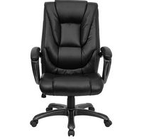 Alamont Home - Oma Contemporary Leather/Faux Leather Executive Swivel Office Chair - Black - Alternate Views