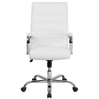 Alamont Home - Whitney High Back Modern Leather/Faux Leather Executive Swivel Office Chair - Whit... - Alternate Views