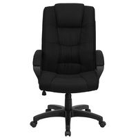 Alamont Home - Jessica Contemporary Fabric Executive Swivel Office Chair - Black Fabric - Alternate Views