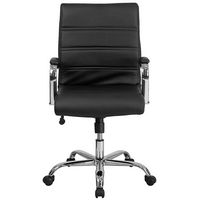 Alamont Home - Whitney Mid-Back Modern Leather/Faux Leather Executive Swivel Office Chair - Black... - Alternate Views