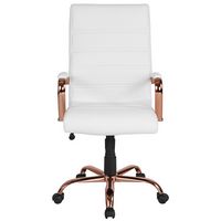 Alamont Home - Whitney High Back Modern Leather/Faux Leather Executive Swivel Office Chair - Whit... - Alternate Views