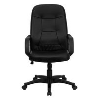 Alamont Home - Holly Contemporary Vinyl Executive Swivel Office Chair - Black - Alternate Views