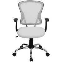 Alamont Home - Alfred Contemporary Mesh Swivel Office Chair - White - Alternate Views