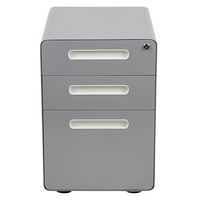 Alamont Home - Wren Modern Steel 3-Drawer Filing Cabinet - Gray - Alternate Views