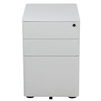 Alamont Home - Warner Modern Steel 3-Drawer Filing Cabinet - White - Alternate Views