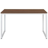 Alamont Home - Tiverton Collection Rectangle Industrial Laminate  Office Desk - Walnut Top/White ... - Alternate Views