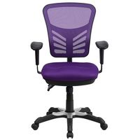 Alamont Home - Nicholas Contemporary Mesh Executive Swivel Office Chair - Purple - Alternate Views