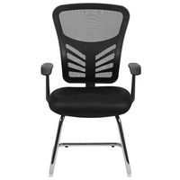Alamont Home - Steve Contemporary Mesh Side Chair - Upholstered - Black - Alternate Views