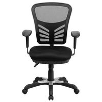 Alamont Home - Nicholas Contemporary Mesh Executive Swivel Office Chair - Black - Alternate Views