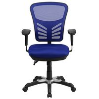 Alamont Home - Nicholas Contemporary Mesh Executive Swivel Office Chair - Blue - Alternate Views