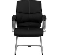 Alamont Home - Tristan Contemporary Leather/Faux Leather Side Chair - Upholstered - Black - Alternate Views