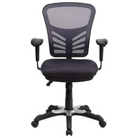 Alamont Home - Nicholas Contemporary Mesh Executive Swivel Office Chair - Dark Gray - Alternate Views