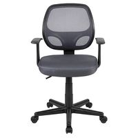Alamont Home - Contemporary Mesh Swivel Task Chair - Gray - Alternate Views