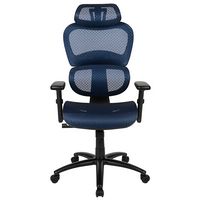 Alamont Home - Lo Contemporary Mesh Executive Swivel Office Chair - Blue - Alternate Views