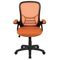 Alamont Home - Porter Contemporary Mesh Executive Swivel Office Chair - Orange - Alternate Views