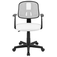 Alamont Home - Contemporary Mesh Swivel Office Chair with Arms - White - Alternate Views