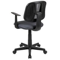 Alamont Home - Contemporary Mesh Swivel Office Chair with Arms - Gray - Alternate Views