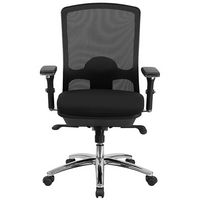 Alamont Home - Hercules Contemporary Mesh 24/7 Big & Tall Swivel Multifunction Office Chair - Black - Alternate Views
