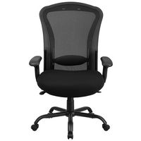 Alamont Home - Hercules Contemporary Mesh 24/7 Big & Tall Swivel Office Chair with Arms - Black - Alternate Views