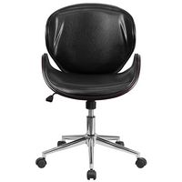Alamont Home - Tana Contemporary Leather/Faux Leather Executive Swivel Office Chair - Black Leath... - Alternate Views