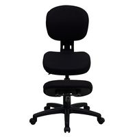Alamont Home - Tatum Contemporary Fabric Kneeling Chair - Black - Alternate Views