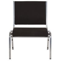 Alamont Home - Hercules Contemporary Fabric Big & Tall Stack Chair - Black Fabric - Alternate Views