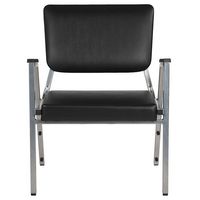 Alamont Home - Hercules Contemporary Vinyl Big & Tall Stack Chair - Black Vinyl - Alternate Views