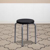 Alamont Home - Remington Contemporary Plastic Stack Stool - Black - Alternate Views