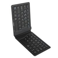 Targus - Ergonomic Foldable Bluetooth Antimicrobial Keyboard - Black - Alternate Views