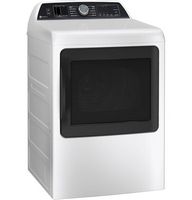 GE Profile - 7.4 cu. Ft. Smart Electric Dryer with Steam, Sanitize Cycle and Sensor Dry - White - Alternate Views