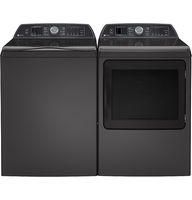 GE Profile - 7.4 Cu. Ft. Smart Gas Dryer with Steam, Sanitize Cycle and Sensor Dry - Diamond Gray - Alternate Views