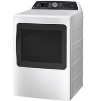 GE Profile - 7.4 Cu. Ft. Smart Gas Dryer with Steam, Sanitize Cycle and Sensor Dry - White - Alternate Views