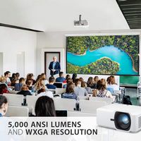 ViewSonic - LS740W 5000 ANSI Lumens WXGA Laser Projector - White - Alternate Views
