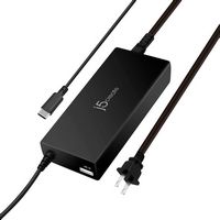 j5create - 100W Super Charger - Works with Chromebook Certified - Black - Alternate Views