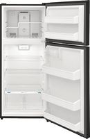 Frigidaire - 17.6 Cu. Ft. Top Freezer Refrigerator - Black - Alternate Views