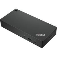 Lenovo - ThinkPad Universal USB-C Smart Docking Station - Black - Alternate Views