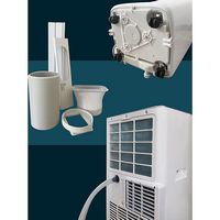 JHS - 250 Sq. Ft. Portable Air Conditioner - White - Alternate Views