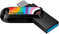 SanDisk - Ultra Dual Drive Go Rainbow Pride Edition 128GB USB-A/USB-C Flash Drive - Multi - Alternate Views