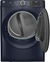 GE - 7.6 Cu. Ft. Stackable Smart Gas Dryer with Sanitize Cycle - Sapphire Blue - Alternate Views