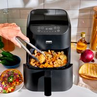 bella PRO - 6-qt. Touchscreen Air Fryer - Matte Black - Alternate Views