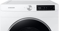 Samsung - 4.0 Cu. Ft. Stackable Smart Electric Dryer with AI Smart Dial - White - Alternate Views