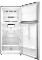 Insignia™ - 20.5 Cu. Ft. Top-Freezer Refrigerator with ENERGY STAR Certification - Stainless Steel - Alternate Views