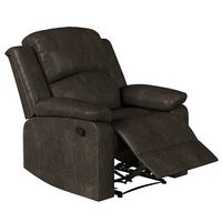 Relax A Lounger - Dorian Recliner in Faux Leather - Dark Brown - Alternate Views
