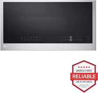 LG - 2.0 Cu. Ft. Over-the-Range Microwave with Sensor Cooking and EasyClean - Stainless Steel - Alternate Views